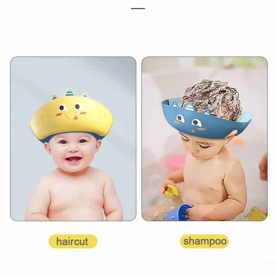 Children Shower Shampoos Soft Adjustable Waterproof Wash Hair Hat