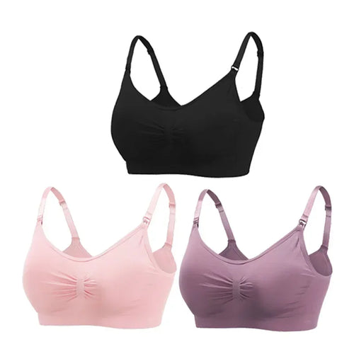 3PC/lot Breastfeeding Maternity Nursing Cotton Bras