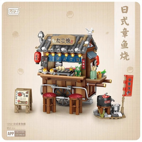 Loz Architecture Street Shop Izakaya Moc Building Blocks Store