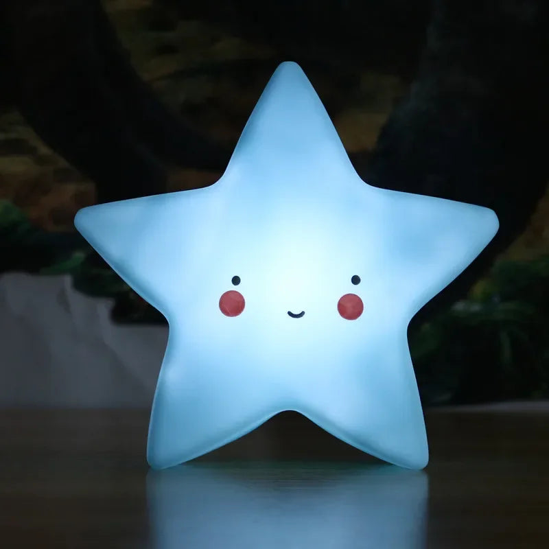 Mini LED Night Light Cartoon Fantasy Star Moon Interior Lighting
