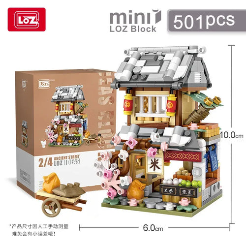 Loz Architecture Street Shop Izakaya Moc Building Blocks Store