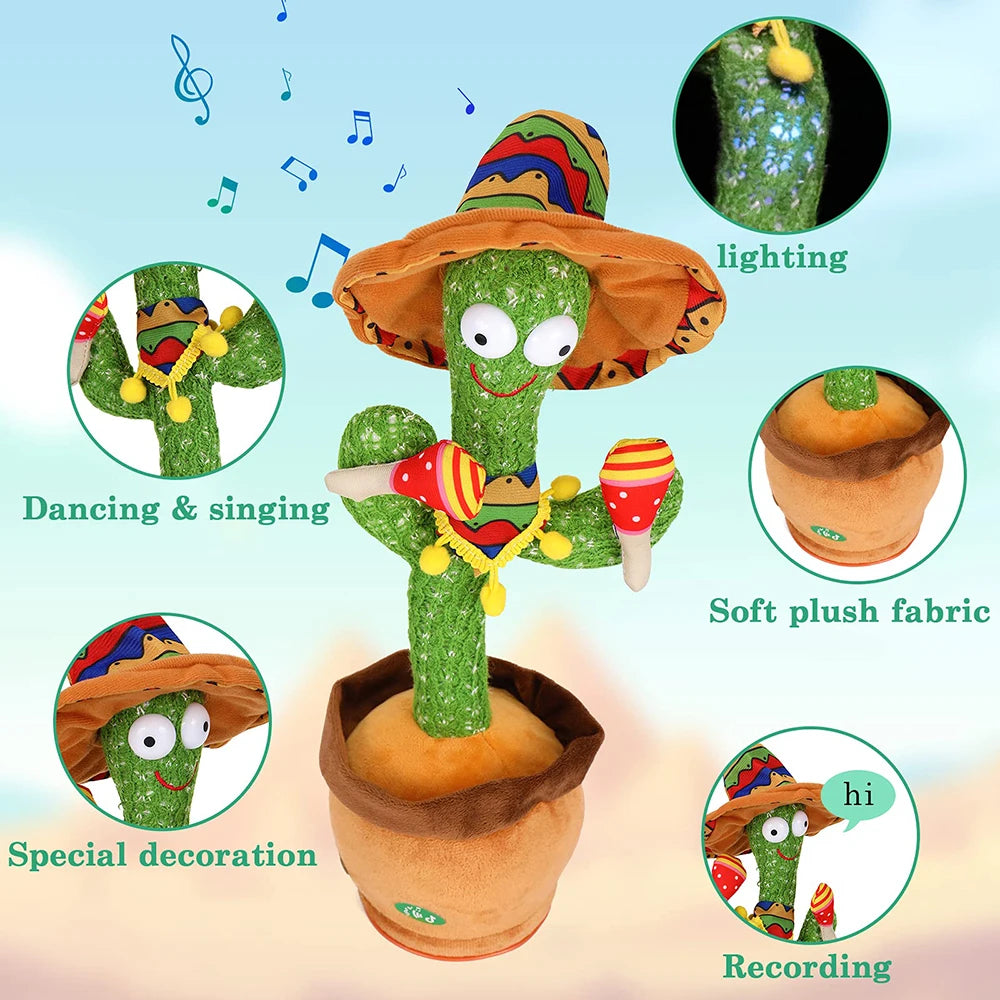 Talking and Dancing Mimicking Cactus Toy