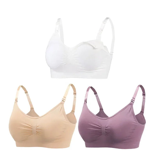 3PC/lot Breastfeeding Maternity Nursing Cotton Bras