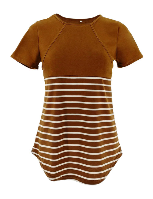 Maternity Medium Sleeve Breastfeeding Blouse