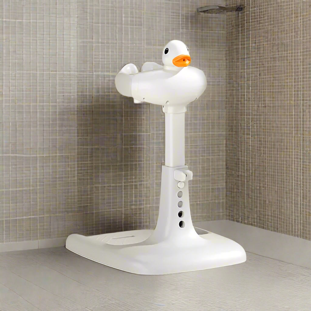 Portable Non-slip Duck Shaped Baby Racks Shower Helper Handle