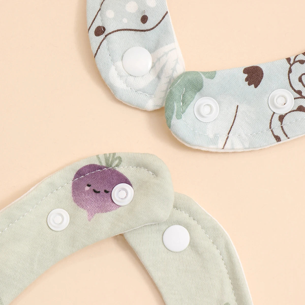 4pcs Cotton Soft Baby Adjustable Bibs