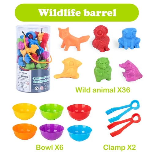 Colorful Animal Series Children's Early Education Toys