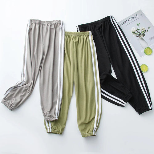1/3 Pieces Children's Summer Solid Color Boys Basic Sports Pants