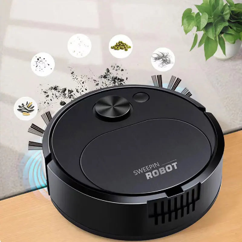 Mini USB Sweeping Robot Vacuum Cleaner Mopping 3 In 1 Smart Wireless