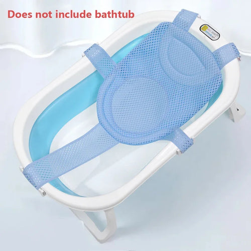 Baby Bath Seat Support Mat Foldable Bath Tub Pad & Chair