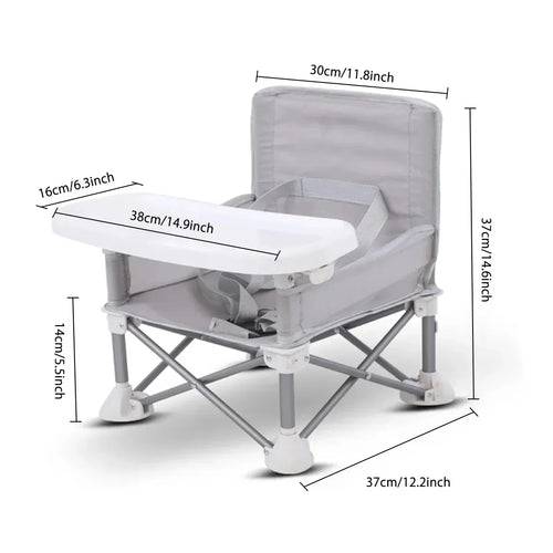 Aluminium Alloy Foldable Portable Compact Baby Chair With Safe Belt