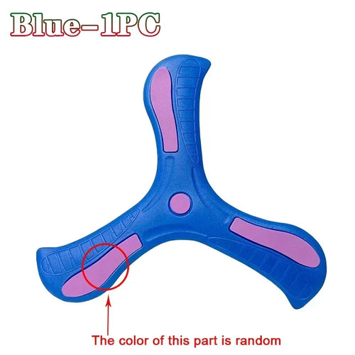Children Soft Boomerang Toy Three-leaf Cross Outdoor Flying Disc Games