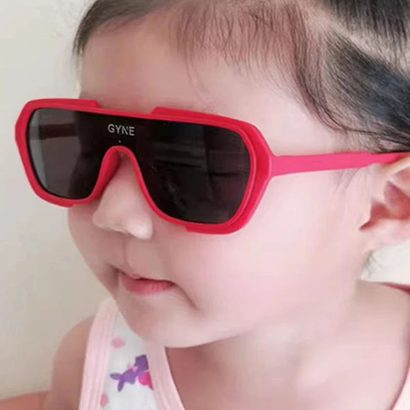 Children Fashion Retro Sunglasses One Piece Boys Girls
