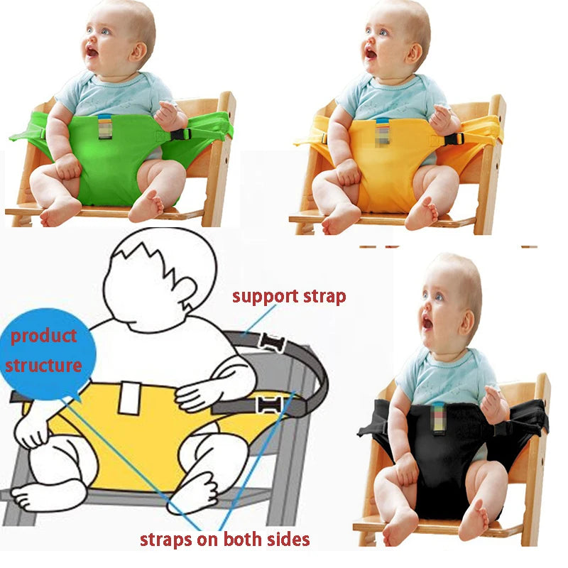 Safety Belt Portable Baby Feeding Chair Belt Travel