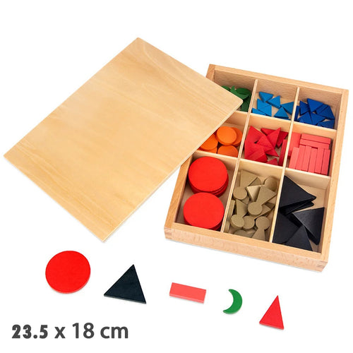 Kindergarten Montessori Wooden Toys Winder Object Permanence Box