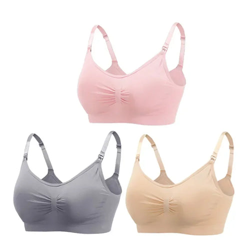 3PC/lot Breastfeeding Maternity Nursing Cotton Bras