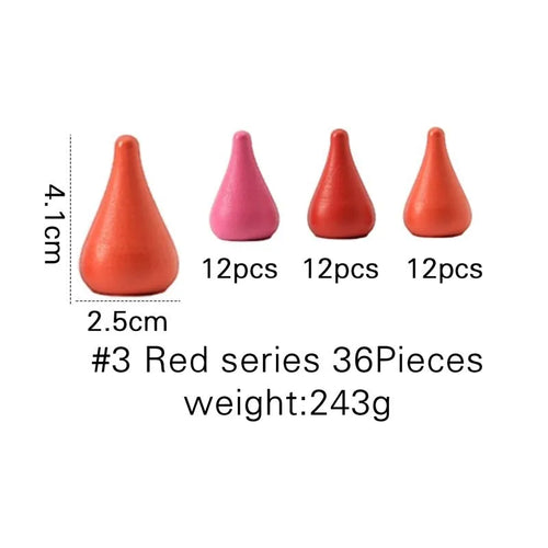 Rainbow Wooden Montessori Creative Loose Parts Toys