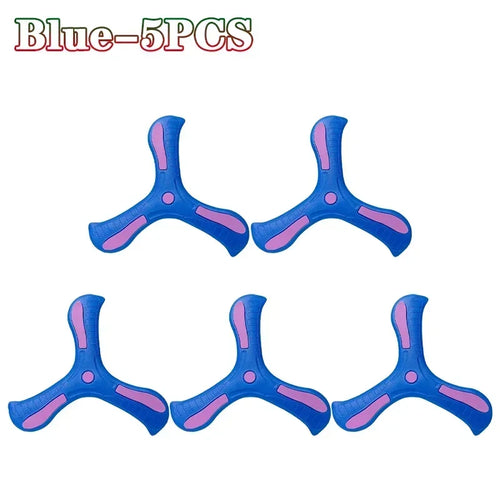 Children Soft Boomerang Toy Three-leaf Cross Outdoor Flying Disc Games