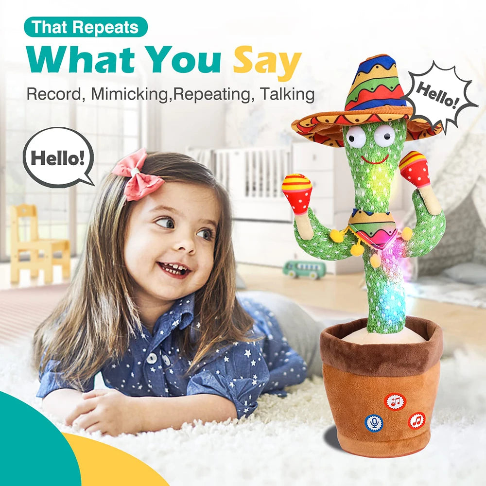 Talking and Dancing Mimicking Cactus Toy