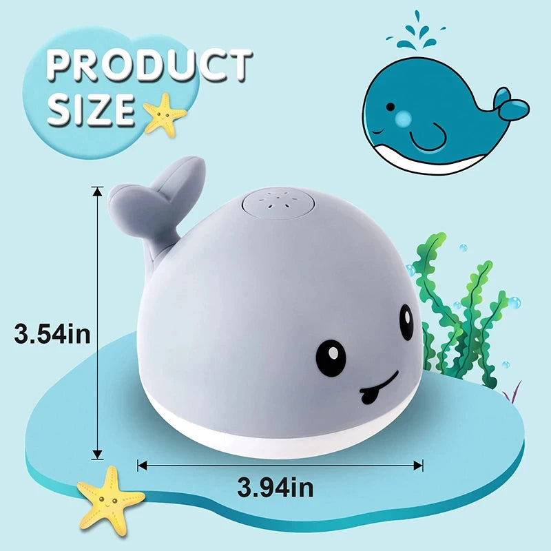 Baby Light Up Bath Toys Whale Automatic Sprinkler Bathtub Toys kids