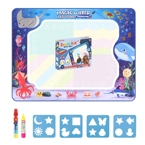 Magic Water Drawing Mat Coloring Doodle Mat with Magic Pens Montessori