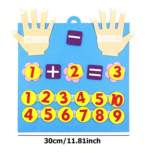 Puzzle Felt Early Education Toys Palm/Pencil Digital Learning Board