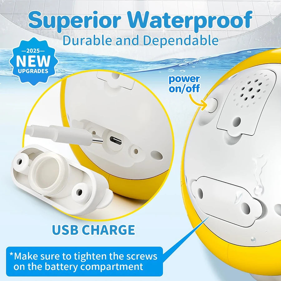 Baby Bath Toys  for Kids Light Up Whale