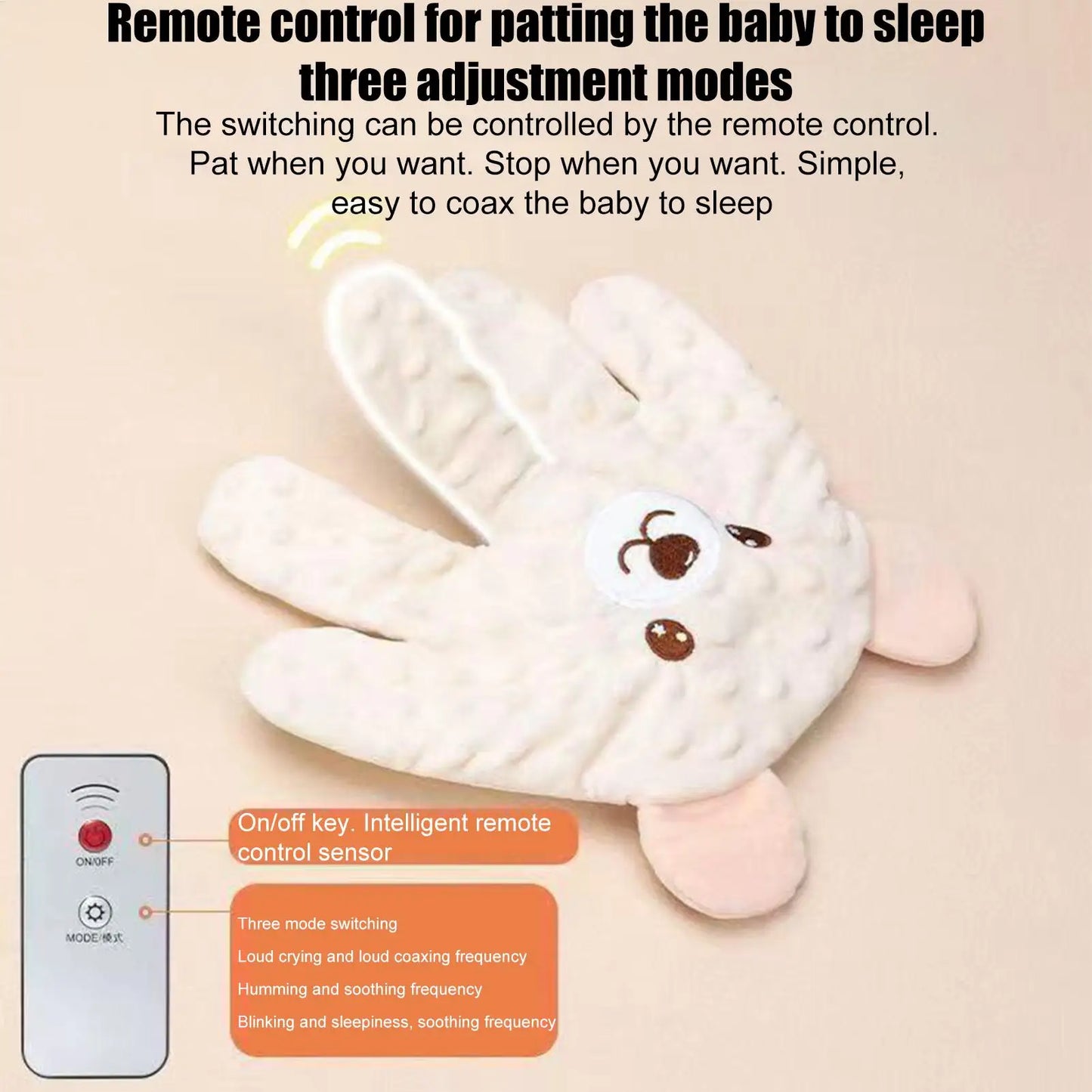 Adjustable Automatic Baby Patting Sleep Pillow Startle Prevention