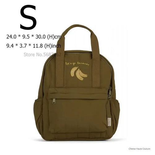 Solid Color with Design Backpack Parent-Child