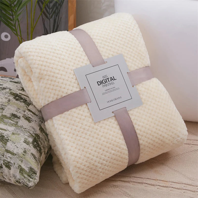 Baby Soft Fleece Thick Quilt Swaddle Blanket