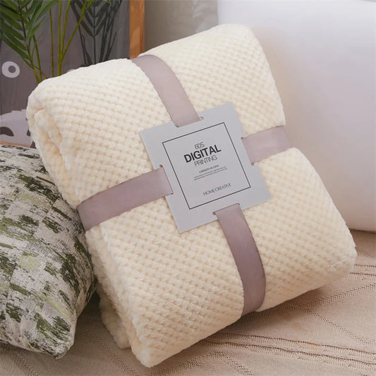 Baby Soft Fleece Thick Quilt Swaddle Blanket
