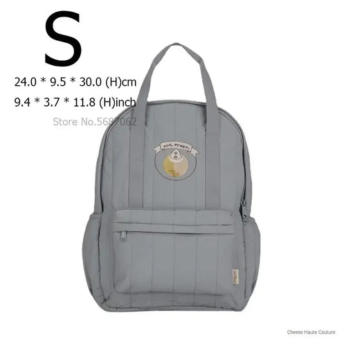 Solid Color with Design Backpack Parent-Child