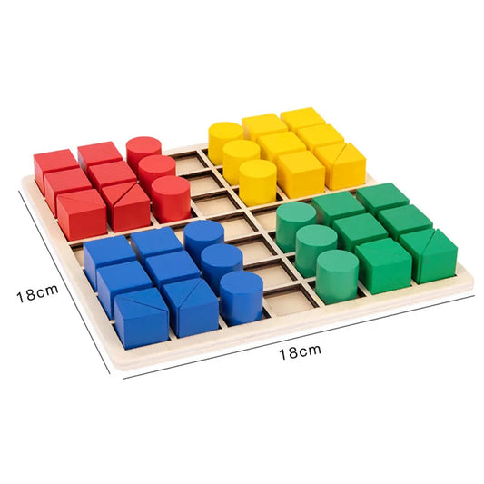 Montessori Color Shape Blocks