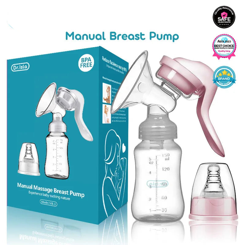 Nipple Manual Suction Milk Pump for Mom