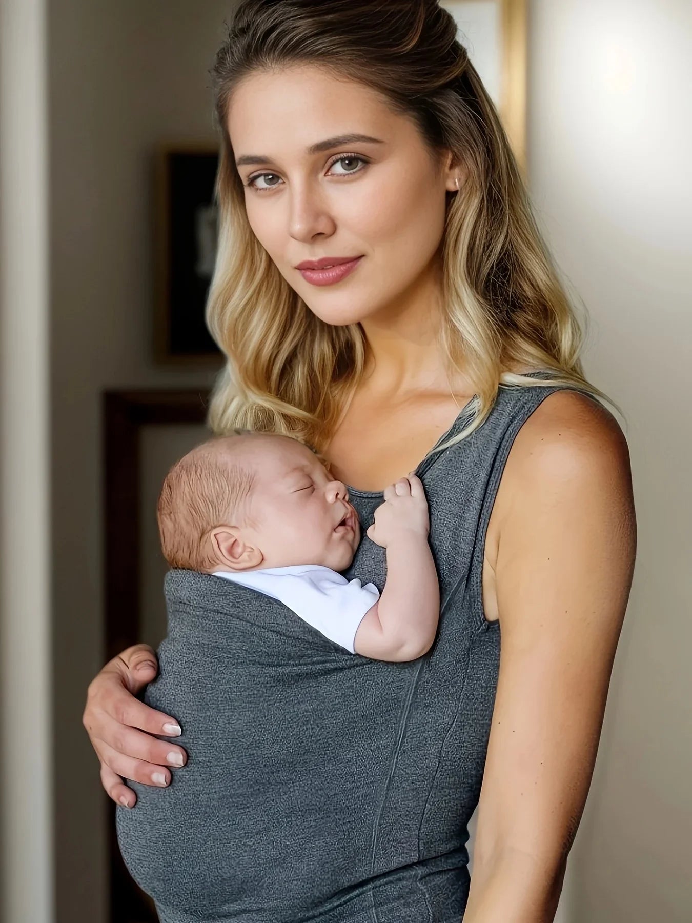 Stylish Kangaroo Mommy Maternity Tank Top Comfortable