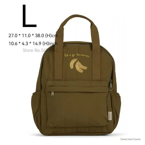 Solid Color with Design Backpack Parent-Child