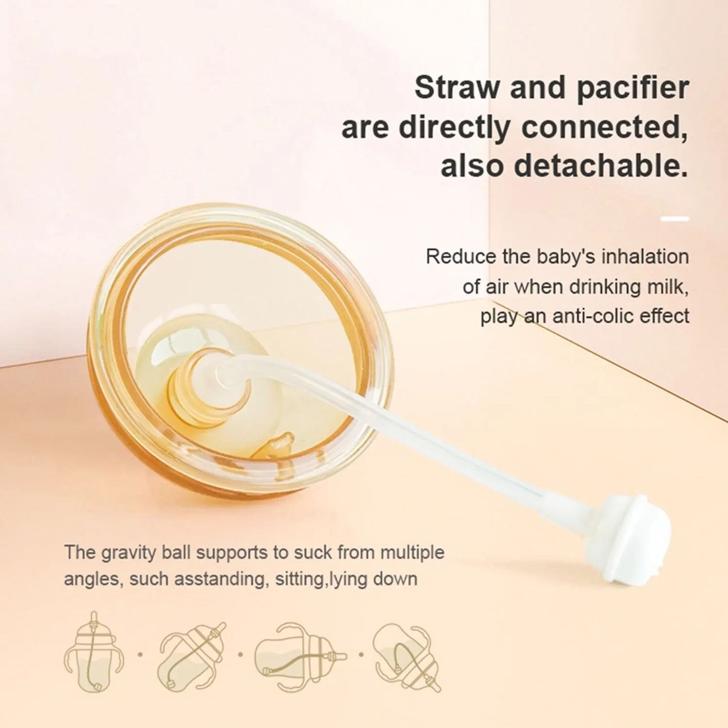 150/240ML Wide Caliber Silicone Tape Soft Imitation Breast Milk Anti