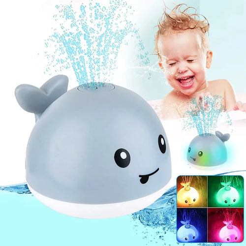 Baby Light Up Bath Toys Whale Automatic Sprinkler Bathtub Toys kids