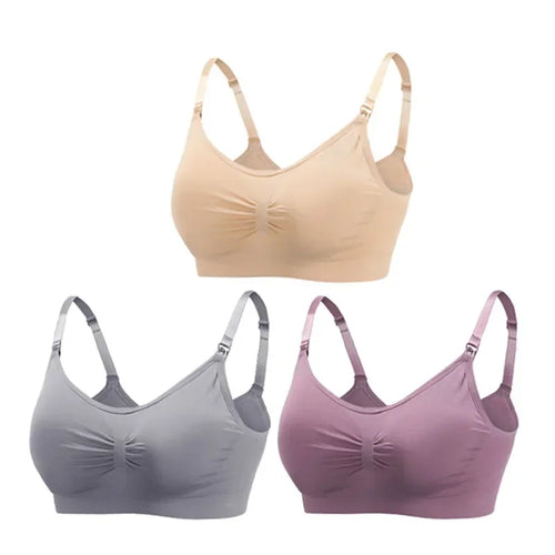 3PC/lot Breastfeeding Maternity Nursing Cotton Bras