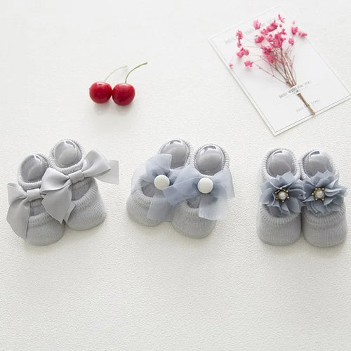 Cute Lace Bow Baby Socks