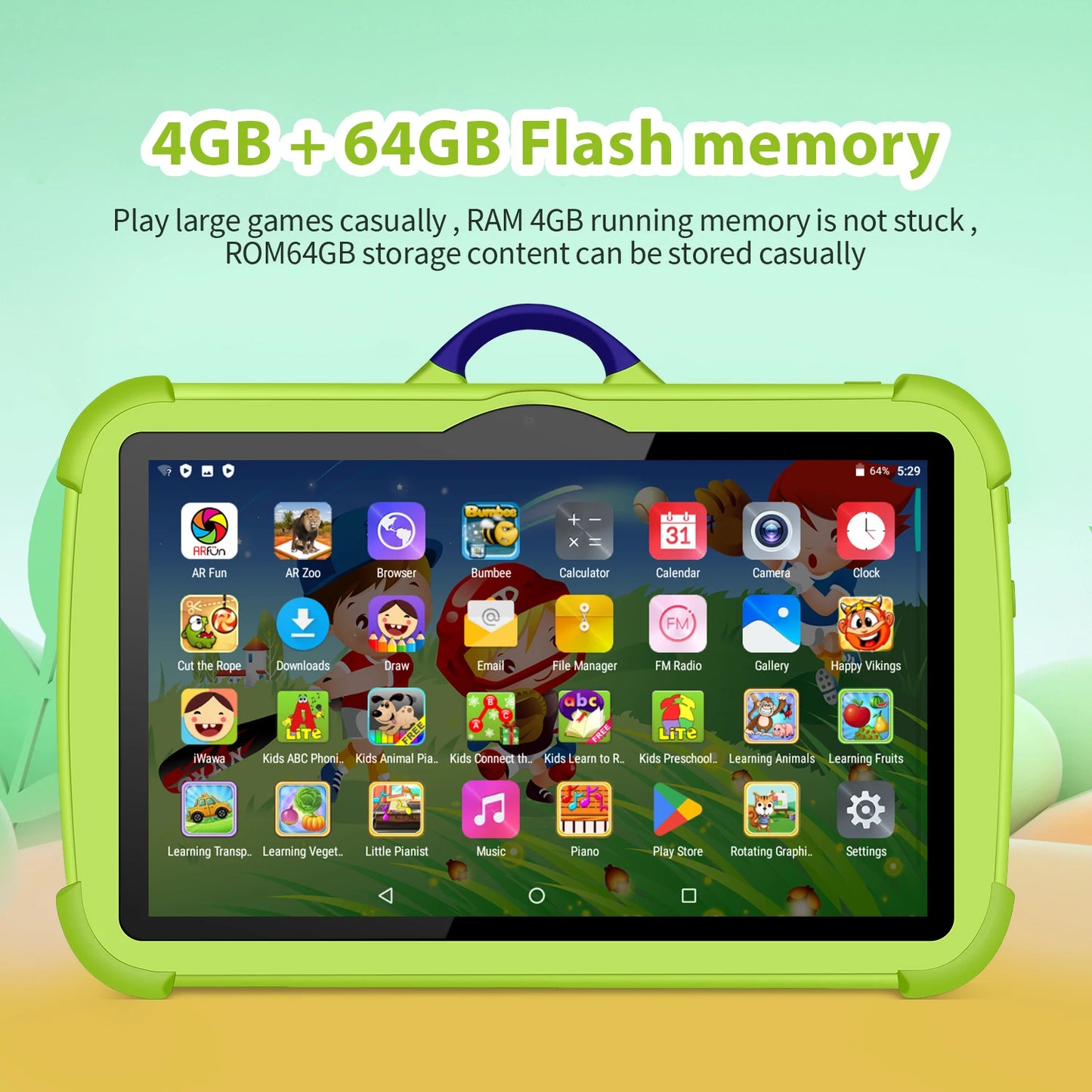 5G WiFi 7 Inch Tablet For Children Learning Education