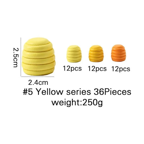 Rainbow Wooden Montessori Creative Loose Parts Toys