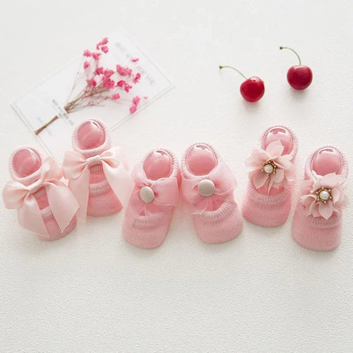 Cute Lace Bow Baby Socks