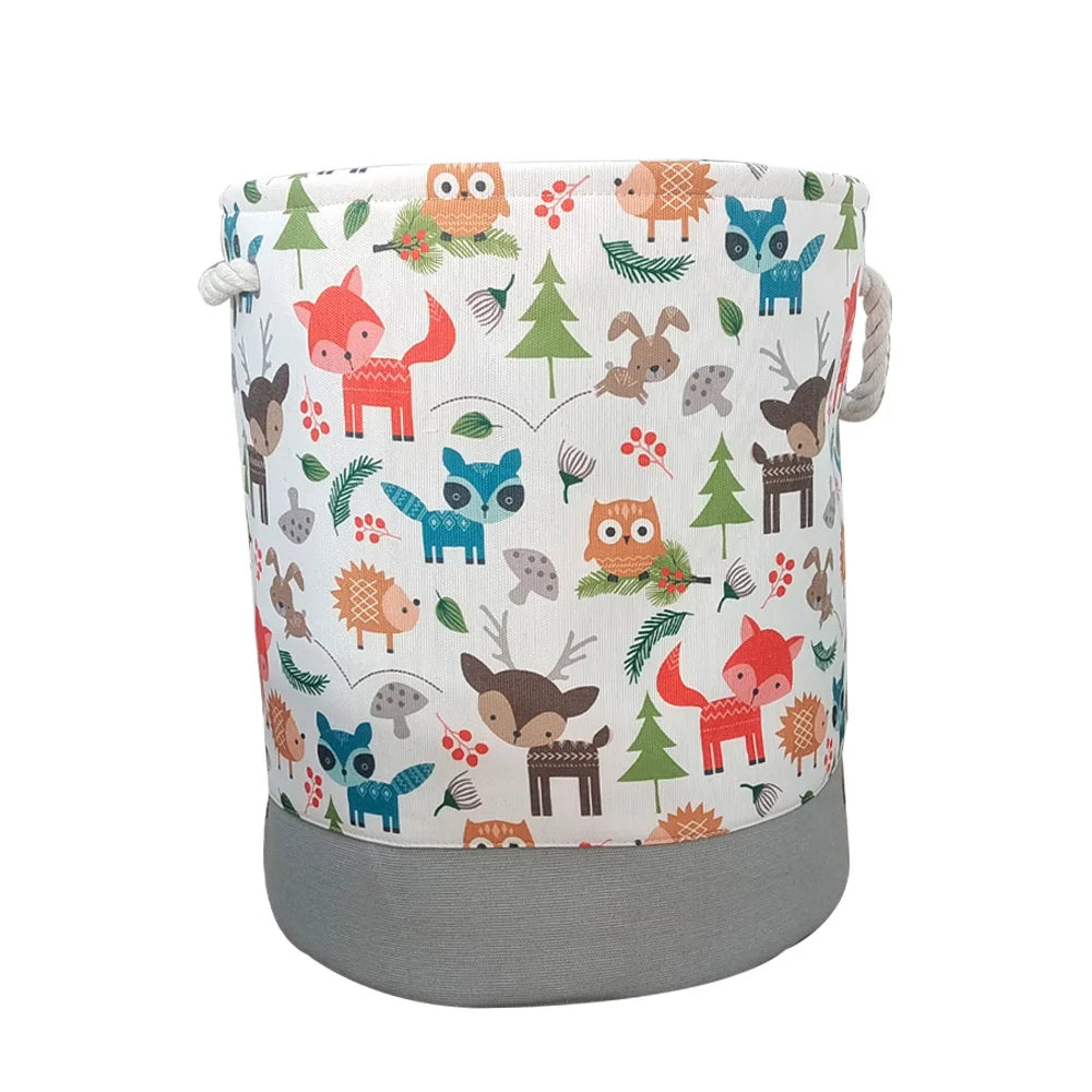 Cartoon Fabric Toy Storage Box for Children Large Thick Folding