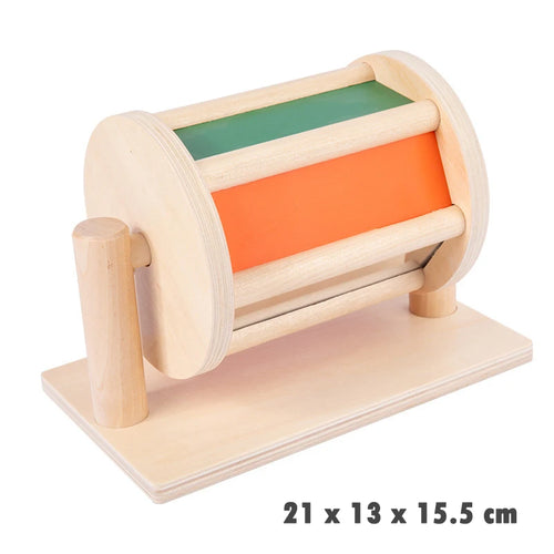 Kindergarten Montessori Wooden Toys Winder Object Permanence Box