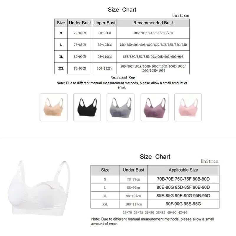 3PC/lot Breastfeeding Maternity Nursing Cotton Bras