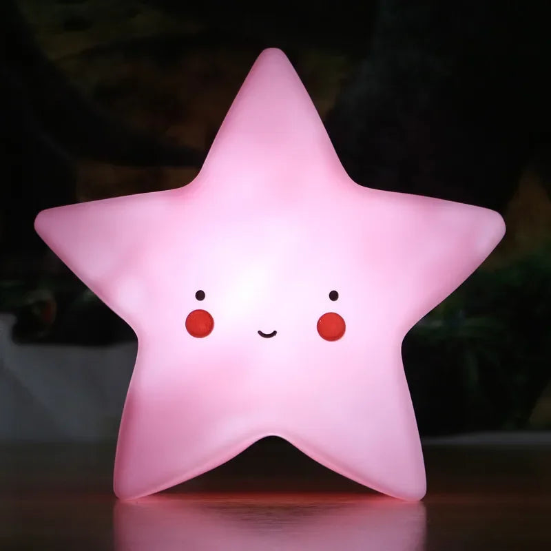 Mini LED Night Light Cartoon Fantasy Star Moon Interior Lighting