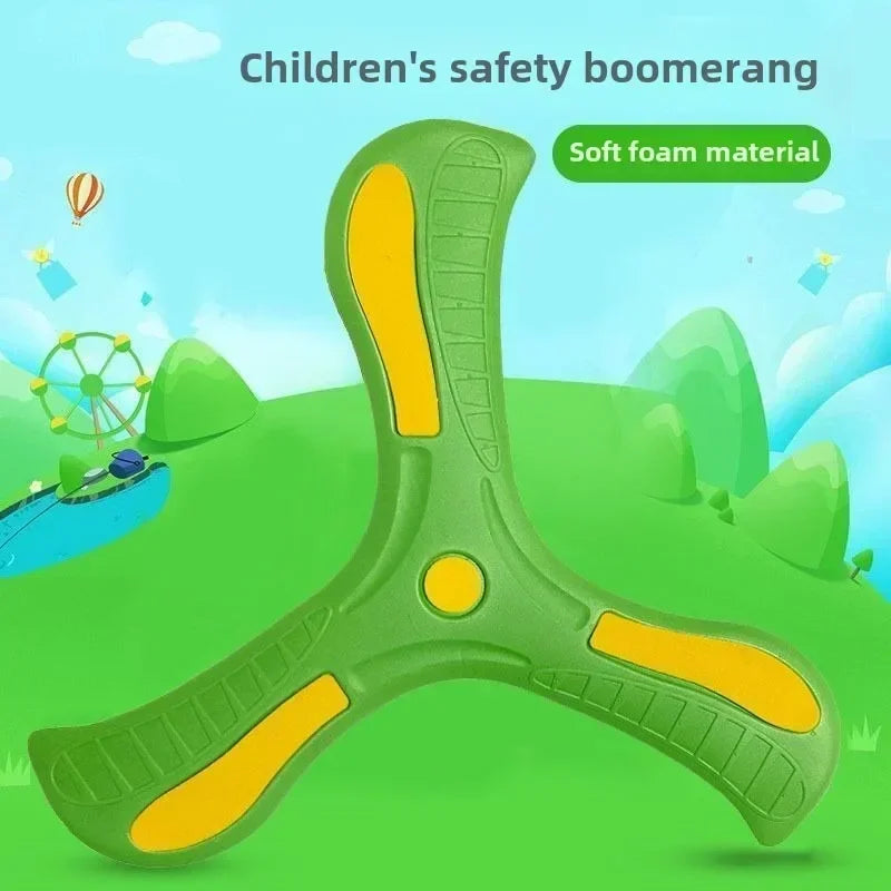 Children Soft Boomerang Toy Three-leaf Cross Outdoor Flying Disc Games