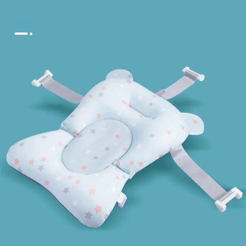 Baby Bath Seat Support Mat Foldable Bath Tub Pad & Chair