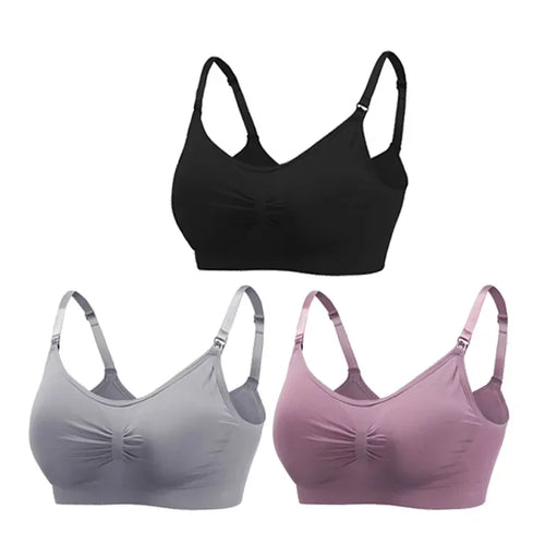 3PC/lot Breastfeeding Maternity Nursing Cotton Bras